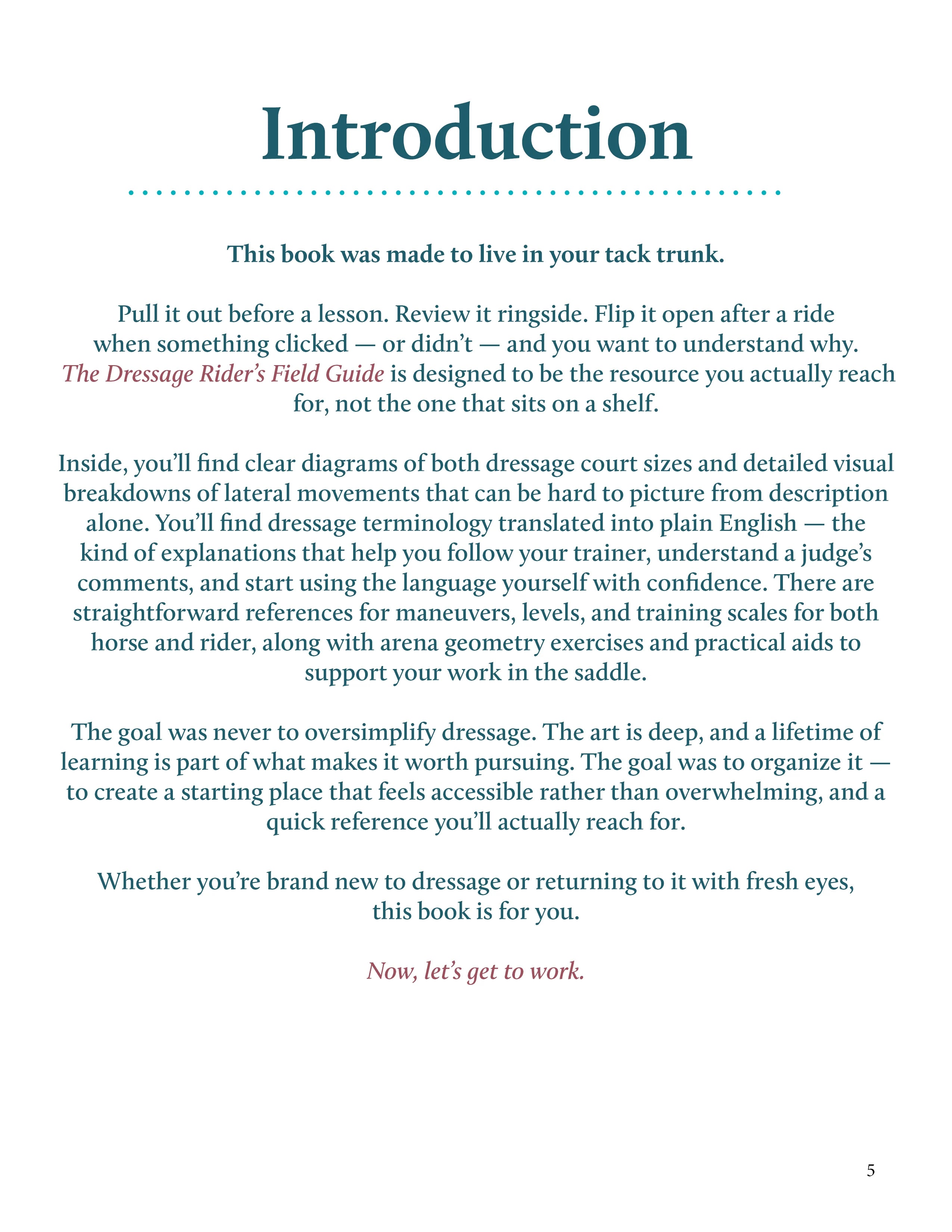 The Dressage Rider's Field Guide - PREORDER (Ships in ~2 weeks)