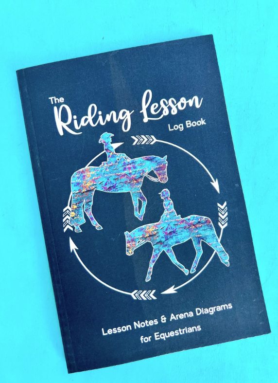 This riding lesson log book is perfect for keeping ride notes, arena exercises, and training plans!