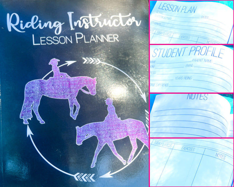 The Riding Instructor Lesson Planner provides an easy way for horseback riding coaches to plan exercises and take notes for students and horses.