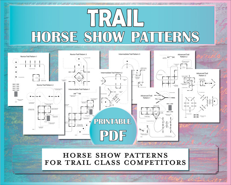Trail patterns for horse show competitors of all levels to prepare for their next show!