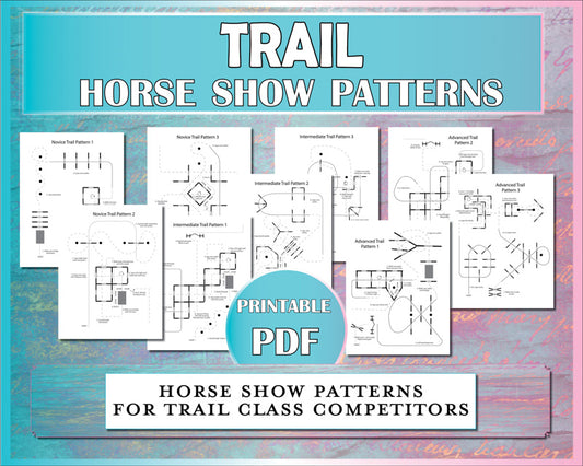 Trail patterns for horse show competitors of all levels to prepare for their next show!